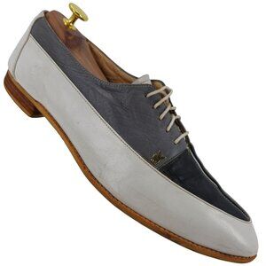 Vintage Florsheim Custom Playboy Bunny Dress Shoes Mens Leather Spectators